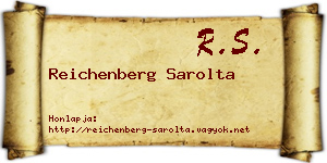 Reichenberg Sarolta névjegykártya